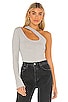 One Sleeve Cutout Top, view 1 of 4, click to view large image.