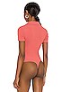 view 4 of 5 Charli Bodysuit in Dark Rose Red