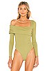 view 2 of 6 Florence Bodysuit in Moss Green