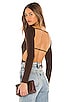 view 1 of 5 Skylar Bodysuit in Espresso Brown