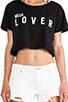 view 4 of 4 Hello Lover Cropped Tee in Black