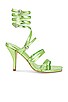 view 1 of 5 Multi Strap Heel in Lime Green