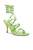 view 2 of 5 Multi Strap Heel in Lime Green