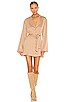 view 1 of 4 Dress Shirt with Waist Tie in Champagne Beige
