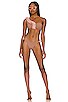 view 4 of 4 Rasha One Shoulder Bikini Set in Sand