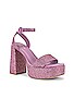 view 2 of 5 Dolly Crystal Heel in Lavender & Light Rose