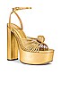 view 2 of 5 Valerie Platform in Metallic Gold