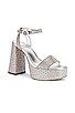 view 2 of 5 Dolly Crystal Platform in Gray & Crystal