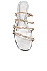 view 4 of 5 IBIZA 플랫 in Metallic Silver, Gold, & Rose Gold