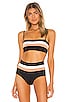 Rebel Stripe Bikini Top, view 1, click to view large image.