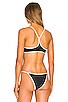 view 3 of 4 Pamela bikini Top in Black & Cream