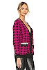 view 2 of 5 CARDIGÃ UPTOWN GIRL in Fuchsia Houndstooth
