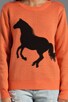 view 3 of 3 Horse Sweater in Persimmon