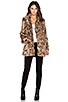 view 1 of 4 Cats Meow Faux Fur Coat in Leopard
