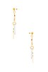 view 2 of 2 Linked Circle Earring in Gold