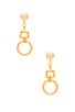 view 1 of 2 Linked Ring Earrings in Gold