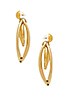 view 2 of 3 Caged Circle Earrings in Gold