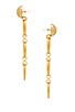 view 2 of 3 Linked Circle Earrings in Gold