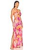 view 2 of 3 Bandeau Cut Out Dress in Multi Pink