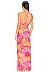 view 3 of 3 Bandeau Cut Out Dress in Multi Pink