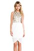 view 1 of 6 Blessing In Disguise Mini Dress in White & Gold & Silver