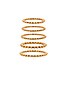 view 4 of 4 The Ball Chain Ring Set in Gold Plated