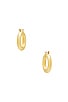 view 2 of 2 The Baby Amalfi Tube Hoops in 14K Antique Gold