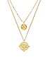 x REVOLVE The Double Coin Charm Necklace, view 2, click to view large image.