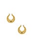 view 1 of 2 The Hammered Sheet Hoops in Gold