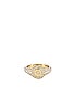 Pave Coin Signet Ring, view 1 of 3, click to view large image.