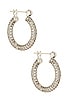 Pave Baby Skinny Amalfi Hoops, view 1 of 2, click to view large image.