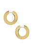 view 2 of 2 Coco Hinge Hoops in Gold