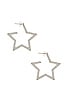 Pave Star Hoops, view 2, click to view large image.