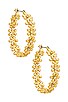 view 1 of 3 The Daisy Chain Hoops in Gold