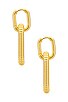 view 3 of 3 BRINCOS DE ARGOLA LE SIGNE in Gold