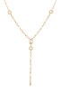 view 2 of 2 Stellar Bezel Lariat Necklace in Gold