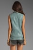 view 3 of 5 Frederica Distressed Leather Vest in Iceberg