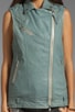 view 4 of 5 Frederica Distressed Leather Vest in Iceberg