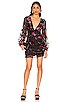 view 1 of 4 ROBE AVA in Black Floral