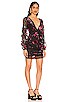 view 2 of 4 Ava Deep V Dress in Black Floral