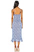 MAJORELLE Quincy Midi Dress in Blue Ditsy | REVOLVE