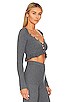 view 2 of 4 Edna Micro Cardigan in Dark Grey