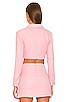 view 3 of 4 Nell Cropped Blazer in Picnic Pink