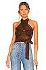 view 1 of 4 Charlize Halter Top in Cappuccino