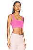 view 2 of 4 Tamal Textured Knit Cropped Top in Pink