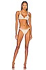 view 4 of 5 Tallulah Bikini Top in cru & Gold
