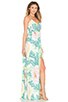view 2 of 3 Tie Front Maxi Dress in Flora Stone