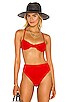 view 1 of 5 Mazlyn Bikini Top in Red