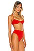 view 2 of 5 Mazlyn Bikini Top in Red