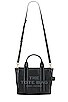 view 5 of 6 The Leather Mini Tote Bag in Black